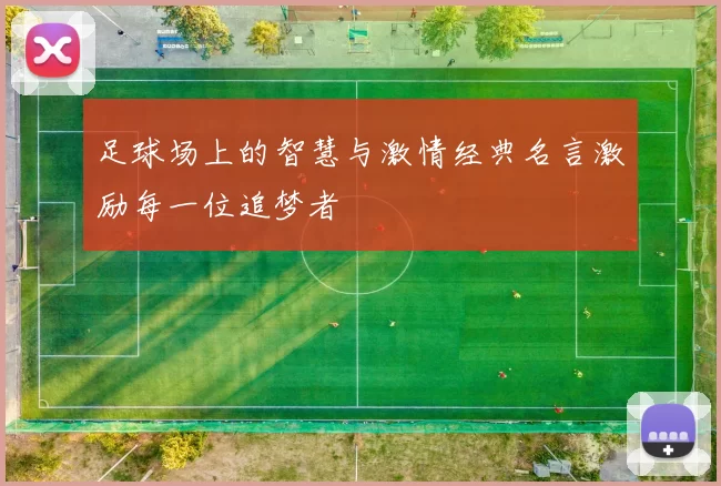 足球场上的智慧与激情经典名言激励每一位追梦者